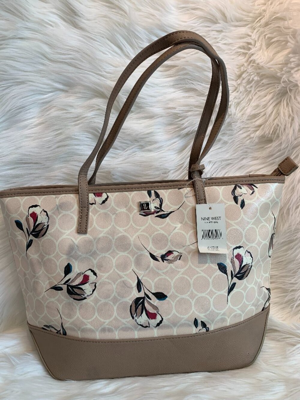 Nine West Society Girl Floral Tote Bag